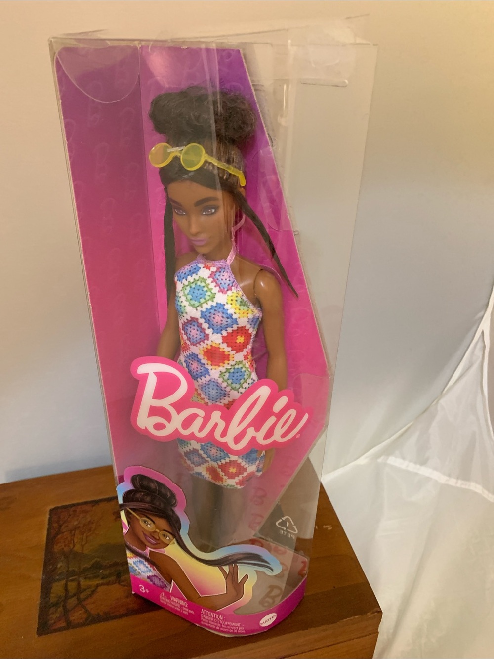 Fashionista 210 Barbie Tall Battle Bun Glasses Collectible Box